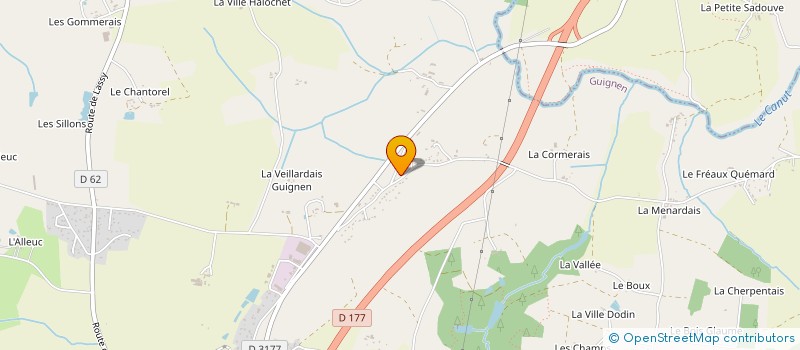 localisation de l'entreprise LLB IMMO  GUICHEN