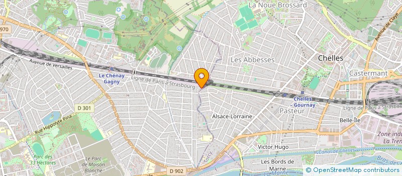 localisation de l'entreprise LLC  GAGNY