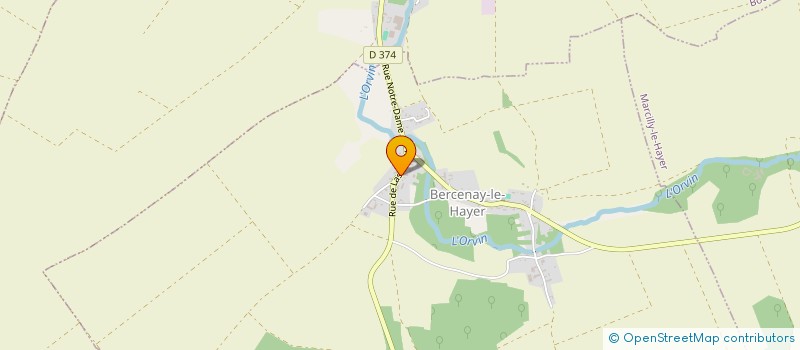 localisation de l'entreprise LLCJ  BERCENAY-LE-HAYER