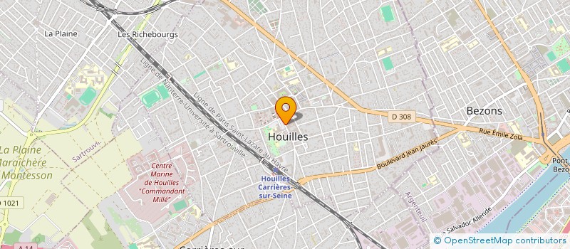 localisation de l'entreprise LLCV CONSEIL  HOUILLES