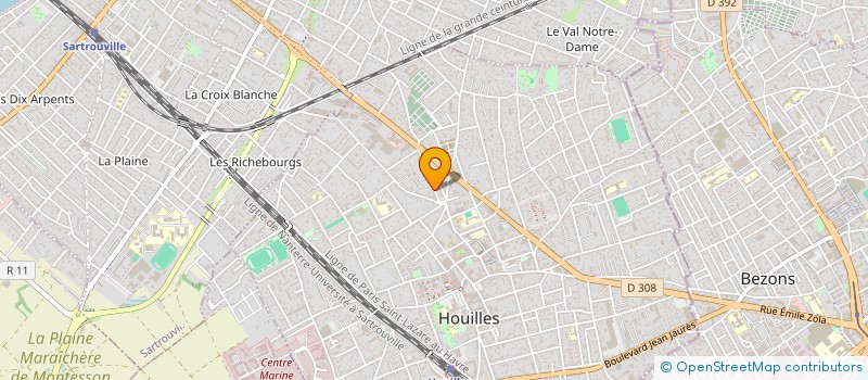 localisation de l'entreprise LLD IMMO  HOUILLES