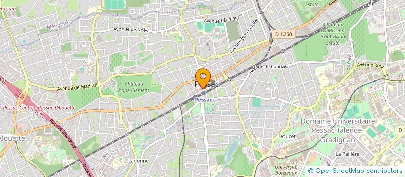 localisation de l'entreprise LLDC  PESSAC