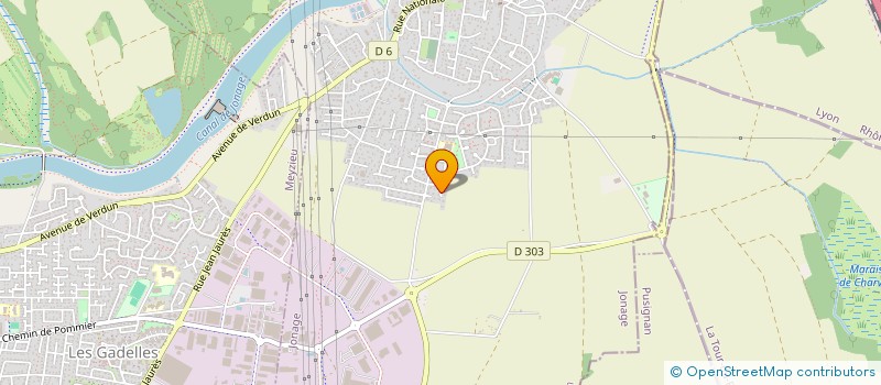 localisation de l'entreprise LLDL SPORT LES ABRETS  JONAGE