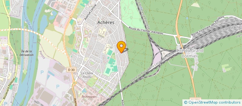 localisation de l'entreprise LLE CONSULTING  ACHERES