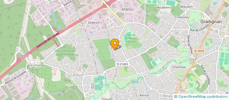 localisation de l'entreprise LLEM  GRADIGNAN