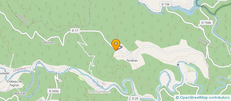 localisation de l'entreprise LLENY  CHAMBON