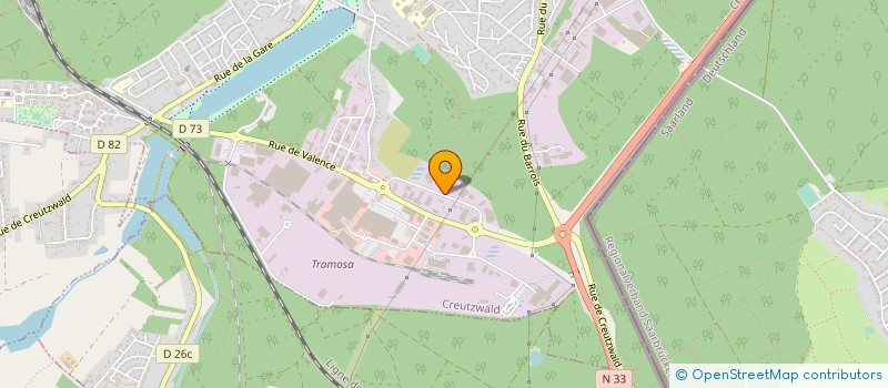 localisation de l'entreprise LLF IMMO  CREUTZWALD