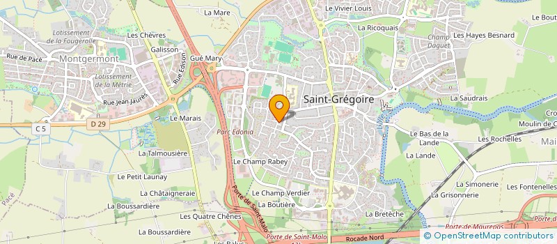 localisation de l'entreprise LLFB  SAINT-GREGOIRE