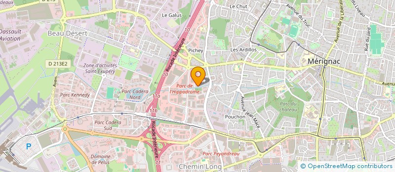 localisation de l'entreprise LLG CAPITAL  MERIGNAC