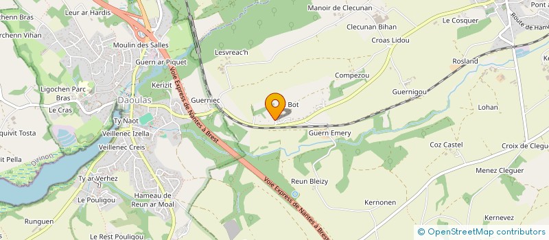 localisation de l'entreprise LLG CONSEIL COMPETENCES  IRVILLAC