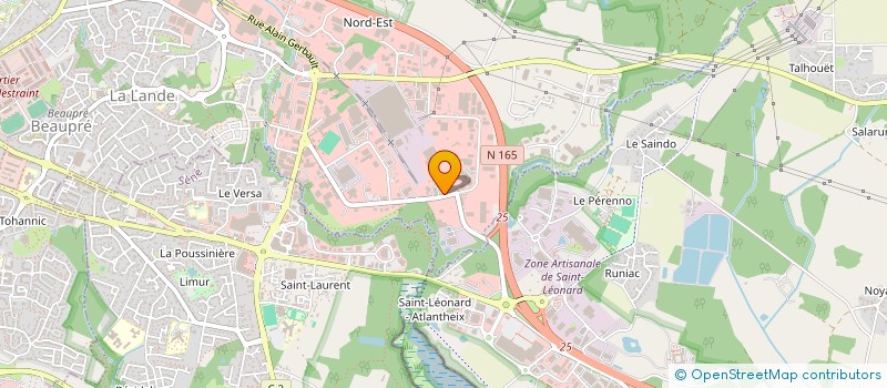 localisation de l'entreprise LLG IMMOBILIER à VANNES