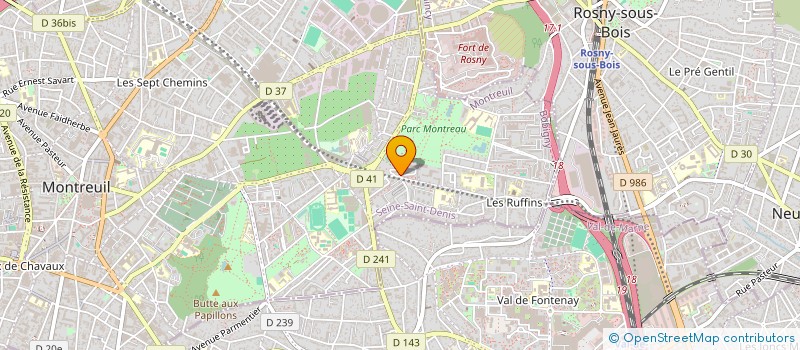 localisation de l'entreprise LLG PLUS à MONTREUIL