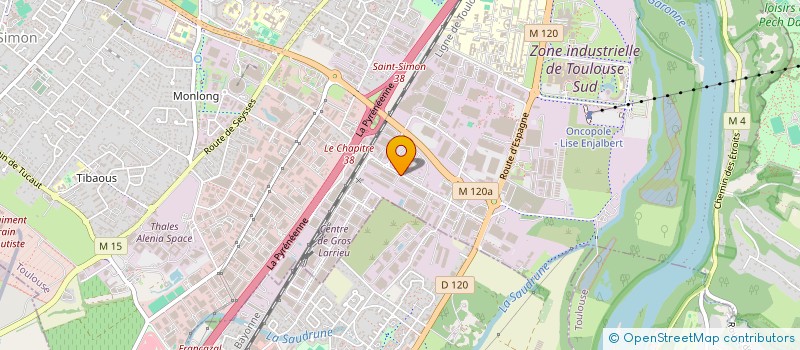 localisation de l'entreprise LLH  TOULOUSE