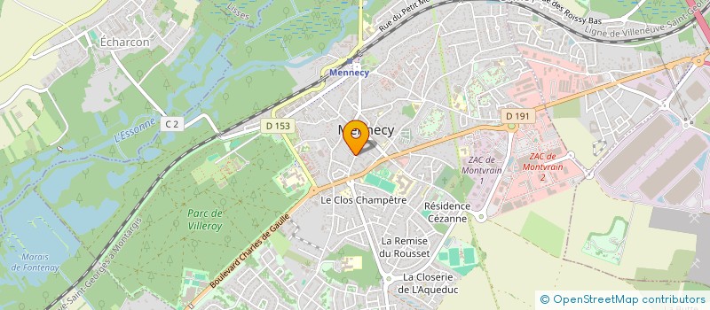 localisation de l'entreprise LLH ET ASSOCIES à MENNECY
