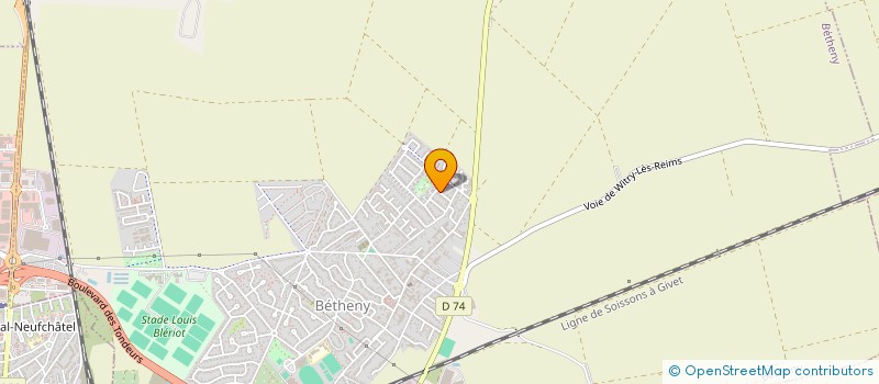 localisation de l'entreprise LLJ'MARNE  BETHENY