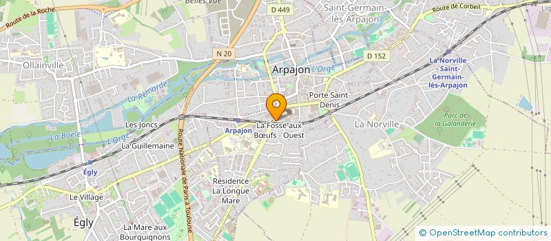 localisation de l'entreprise LLL  ARPAJON