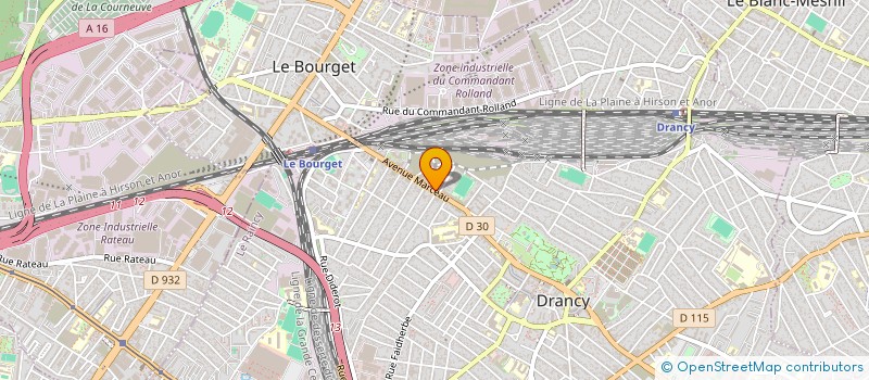 localisation de l'entreprise LLM  DRANCY