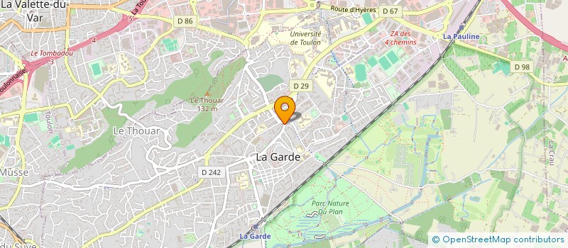 localisation de l'entreprise LLM FOOD à LA GARDE