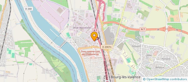 localisation de l'entreprise LLMA  BOURG-LES-VALENCE