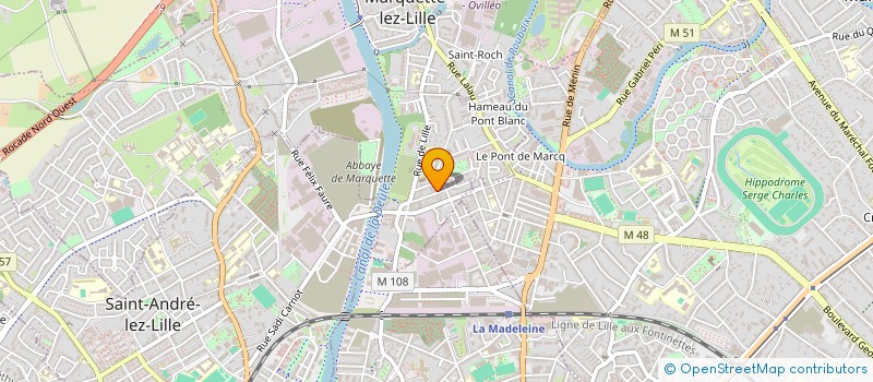 localisation de l'entreprise LLMC IMMOBILIER  MARQUETTE-LEZ-LILLE