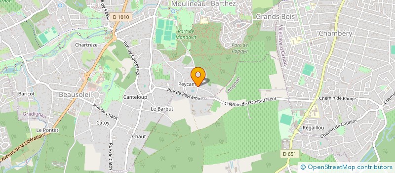 localisation de l'entreprise LLMM à GRADIGNAN