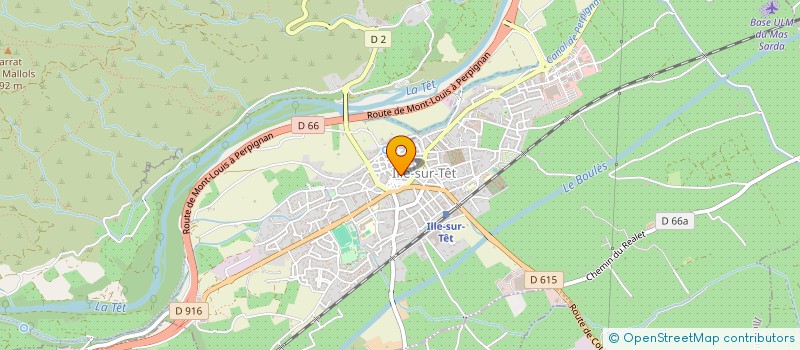 localisation de l'entreprise LLOBET CALVET SNC  ILLE-SUR-TET