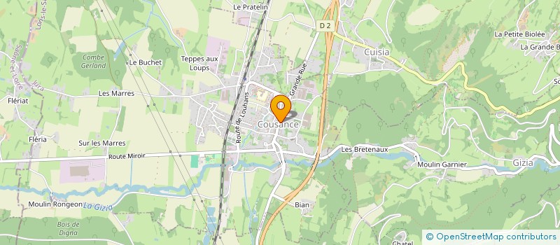 localisation de l'entreprise LLORENS à COUSANCE