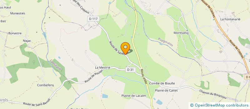 localisation de l'entreprise LLORET à PUYGOUZON