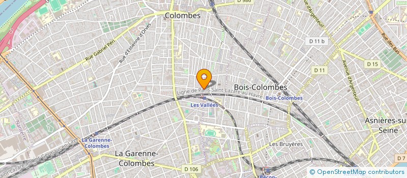 localisation de l'entreprise LLORET-CAC (CENTRE D APPRENTISSAGE DE LA CONDUITE) à COLOMBES