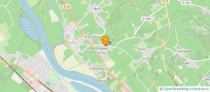 localisation de l'entreprise LLS  RIONS