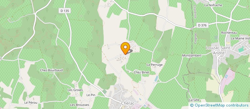 localisation de l'entreprise LLSC DU CHAIL  CHERAC