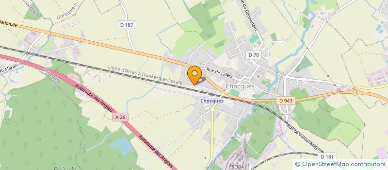 localisation de l'entreprise LLSCI  CHOCQUES