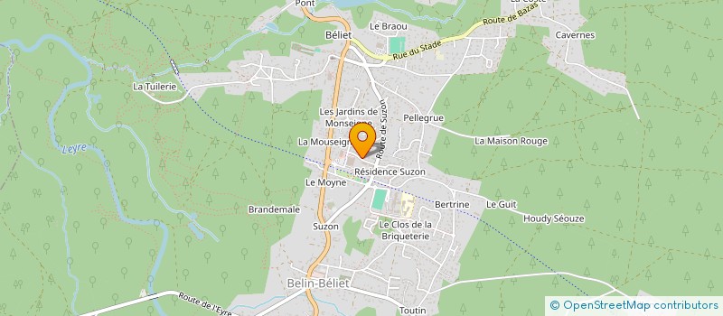 localisation de l'entreprise LLT  BELIN-BELIET