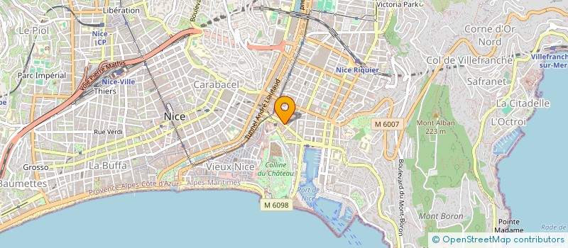 localisation de l'entreprise LLT  NICE