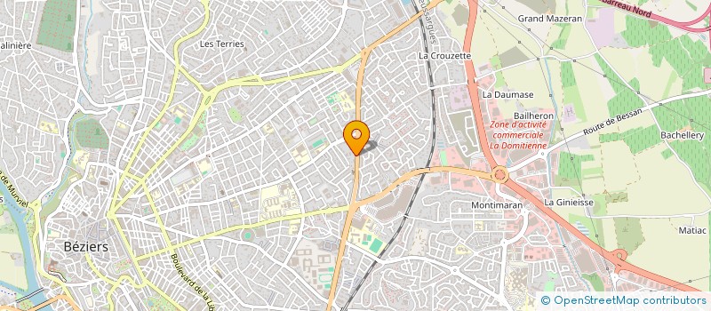 localisation de l'entreprise LLT DENTAIRE à BEZIERS