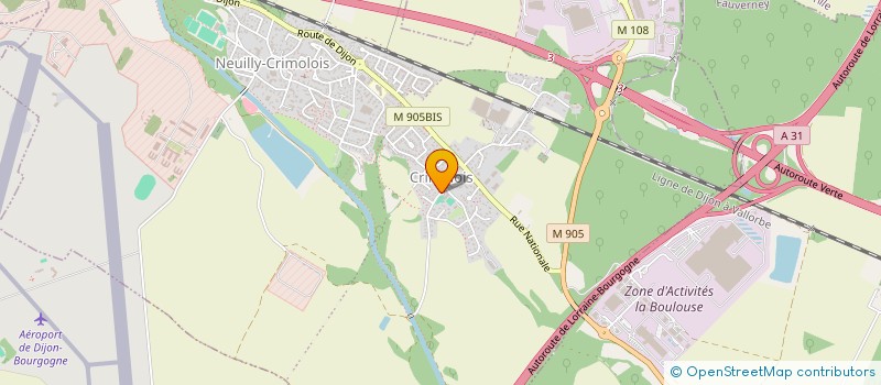 localisation de l'entreprise LLTL21  NEUILLY-CRIMOLOIS