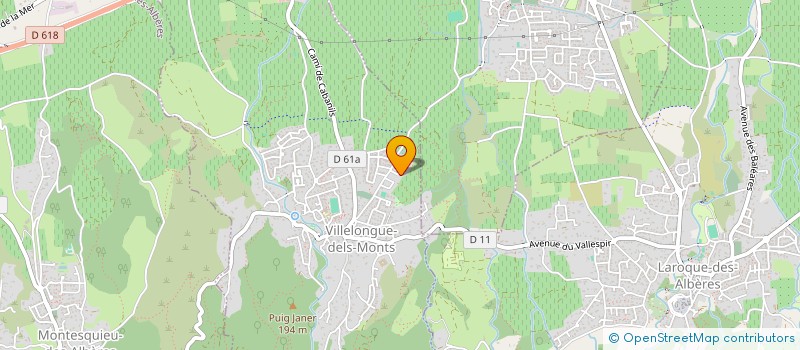 localisation de l'entreprise LLUM  VILLELONGUE-DELS-MONTS