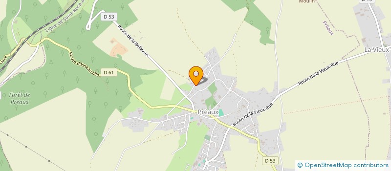 localisation de l'entreprise LLV  PREAUX