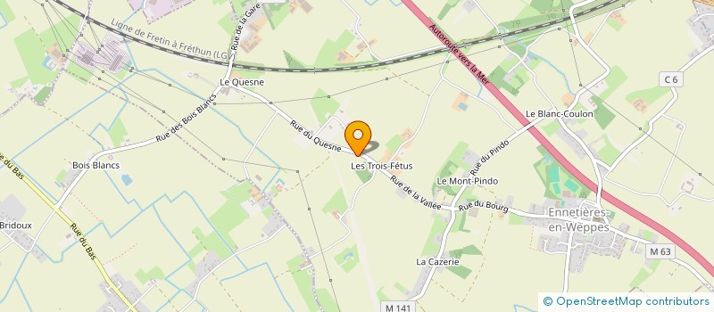 localisation de l'entreprise LLV AUTOMOBILES  ENNETIERES-EN-WEPPES