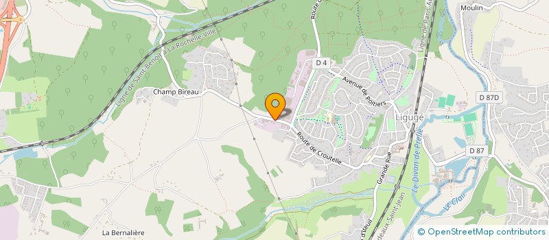 localisation de l'entreprise LLZ  LIGUGE