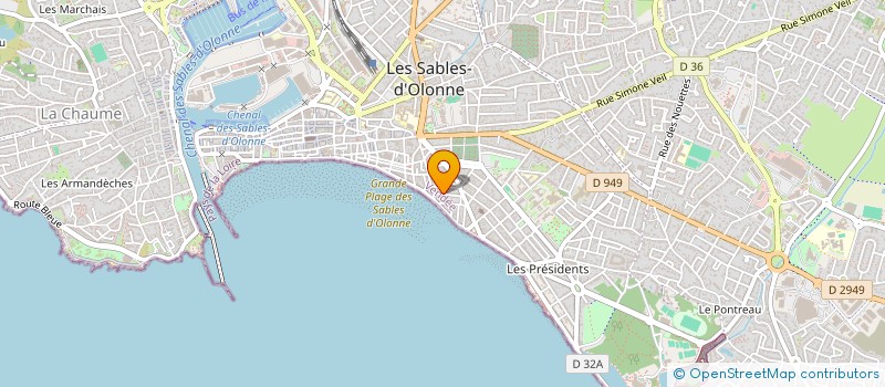 localisation de l'entreprise LM à LES SABLES D'OLONNE