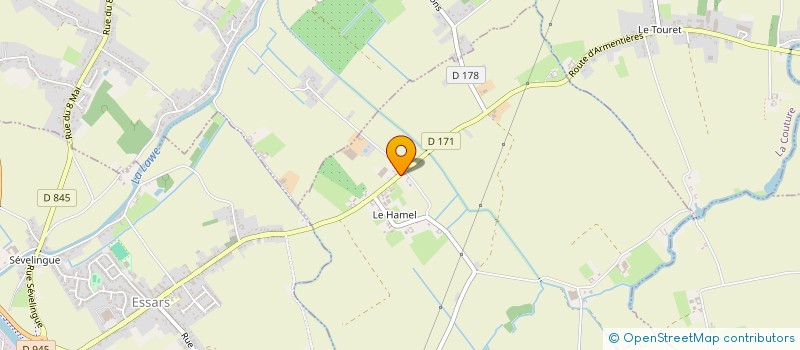 localisation de l'entreprise LM  BEUVRY