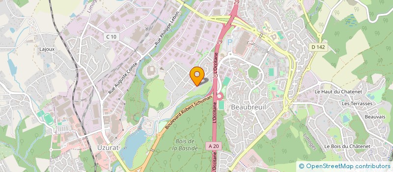 localisation de l'entreprise LM à LIMOGES