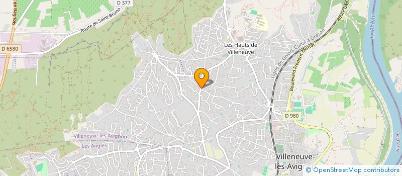 localisation de l'entreprise LM  VILLENEUVE-LES-AVIGNON
