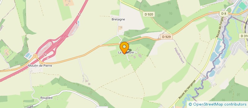 localisation de l'entreprise LM  HAUDRICOURT