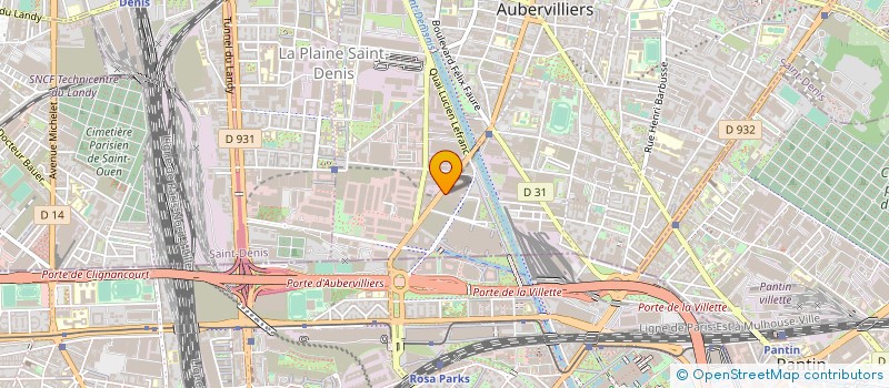 localisation de l'entreprise LM  BAGNOLET