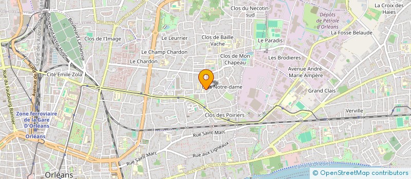 localisation de l'entreprise LM à ORLEANS