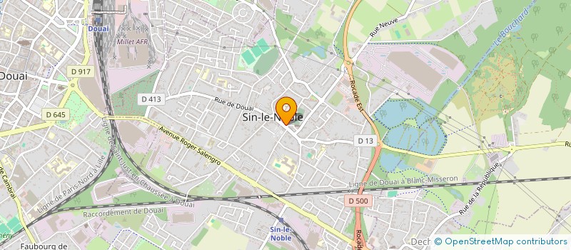 localisation de l'entreprise LM  SIN-LE-NOBLE