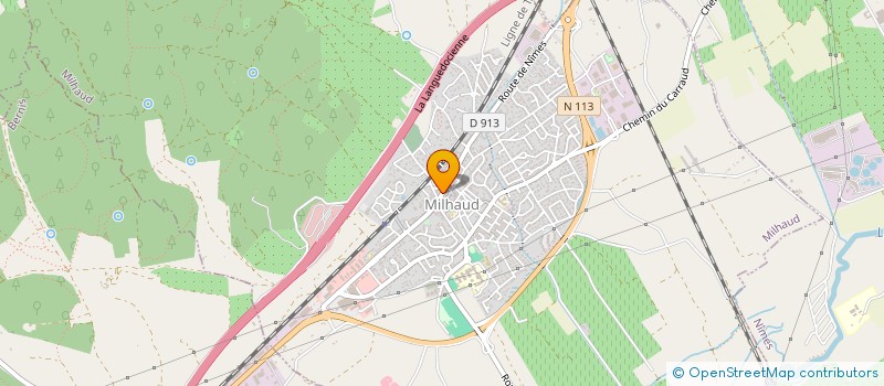 localisation de l'entreprise LM à MILHAUD