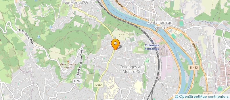 localisation de l'entreprise LM  COLLONGES-AU-MONT-D'OR